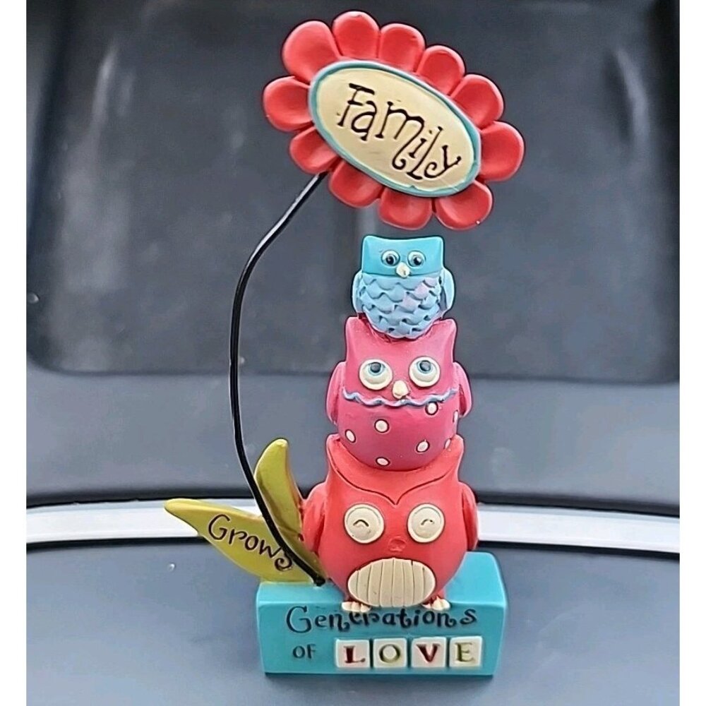 Deb Strain Family Grows Generations of Love Owls Figurine Home Decor Accent